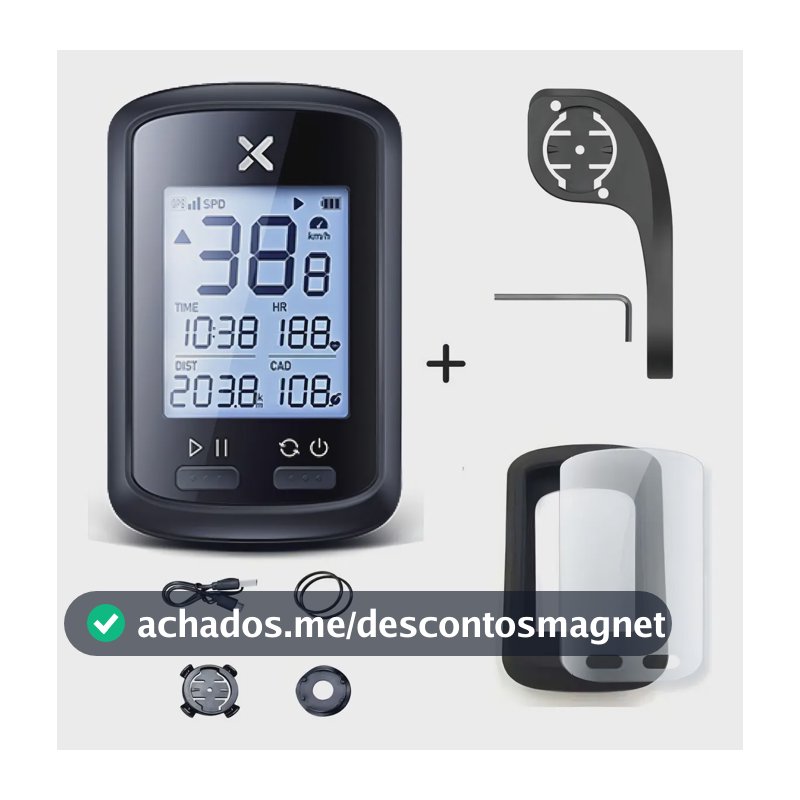 Gps Ciclocomputador Gps Xoss G+ Smart/ Cor Preto