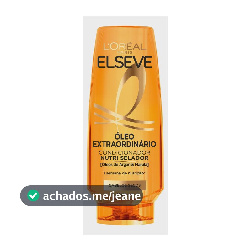 L'Oréal Paris Elseve Condicionador Óleo Extraordinário Nutrição, Brilho e Maciez Intensos, 400ml