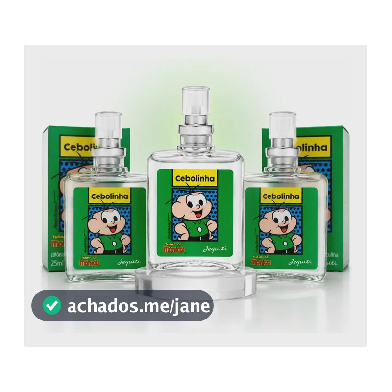 Kit 3 Perfumes Cebolinha Jequiti 25ml Infantil Turma da Mônica Colônia Masculina Kit Presente Original