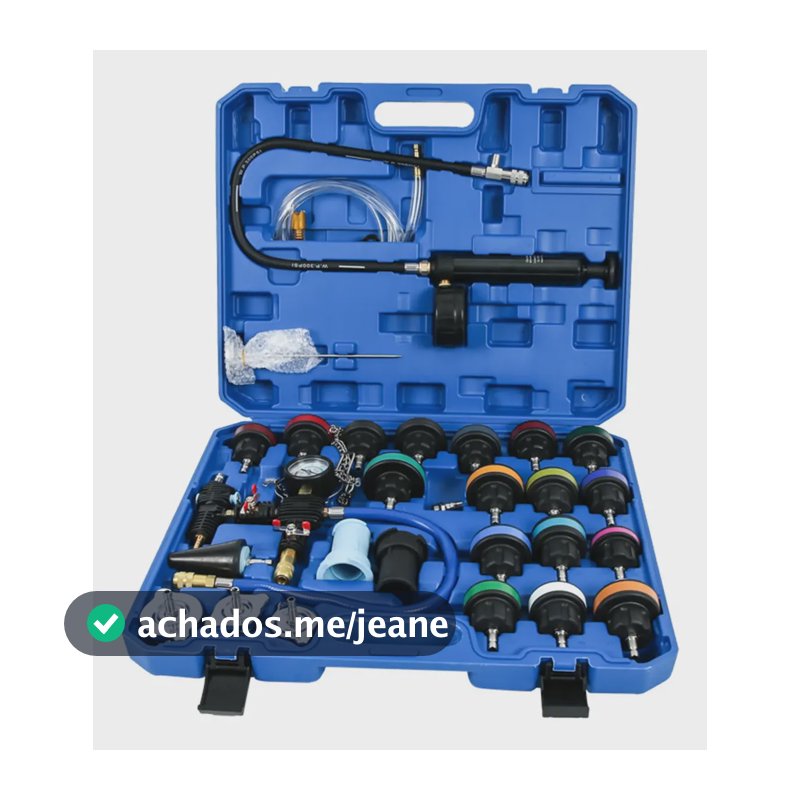 28 Pecas Kit Teste Arrefecimento Radiador Comum Selado
