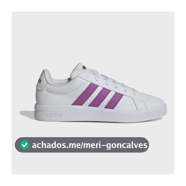 Tênis Feminino Grand Court Base 3.0 adidas Branco Liso 34 Br