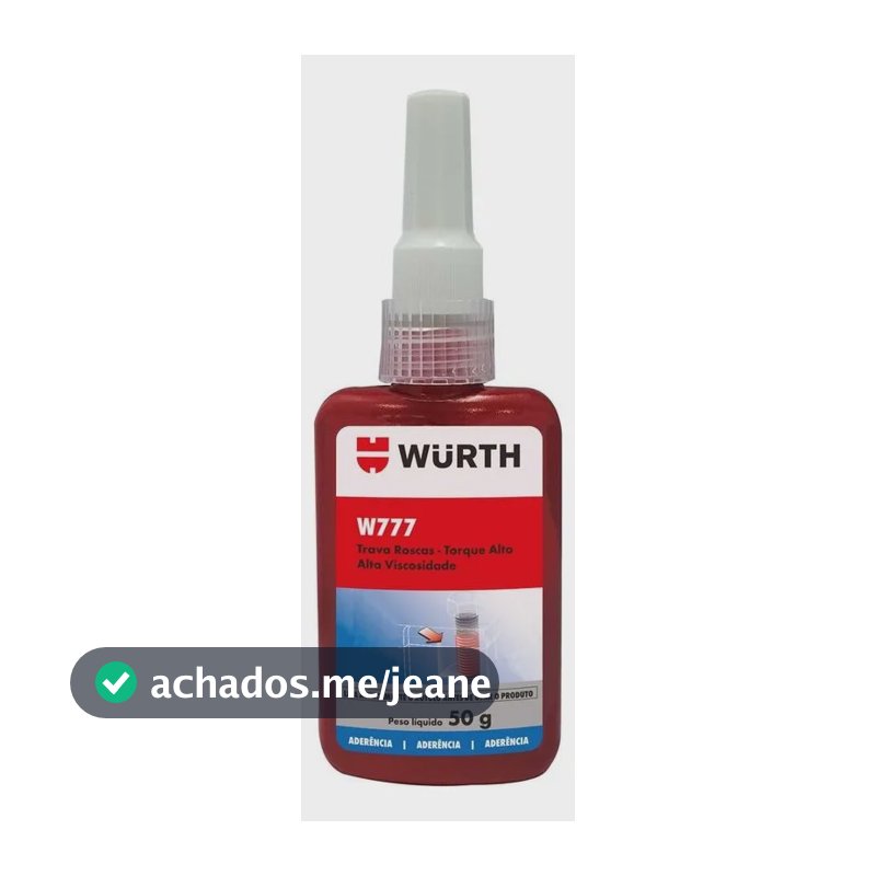 Trava Rosca Torque Cola Alto 50g Parafuso Roscas Wurth W777