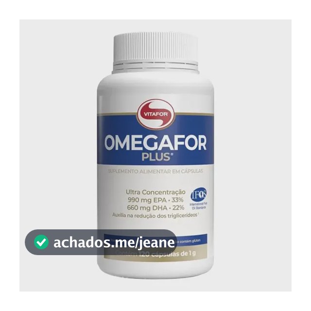 Vitafor Ômegafor Plus (120 Cáps) / 1 Grama Por Porção Sem Sabor