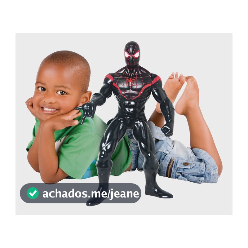 Boneco Homem Aranha Miles Morales Aranhaverso Marvel 45cm