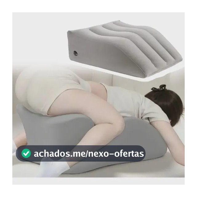 Encosto Com Apoio Para Pernas Para Casais Adultos Deitados Cinza