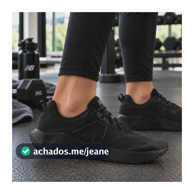 Tênis New Balance Dynasoft Nitrel V6 Masculino Confortável Preto Mesh Respirável Com Sobreposições Sintéticas 42