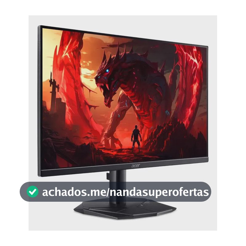 Acer Nitro Kg270 P0bi 27  Preto Full Hd 144hz Preto 127/220v