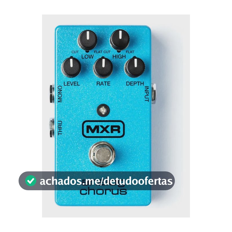 Pedal Chorus MXR Analog M234 Azul para Guitarra Elétrica