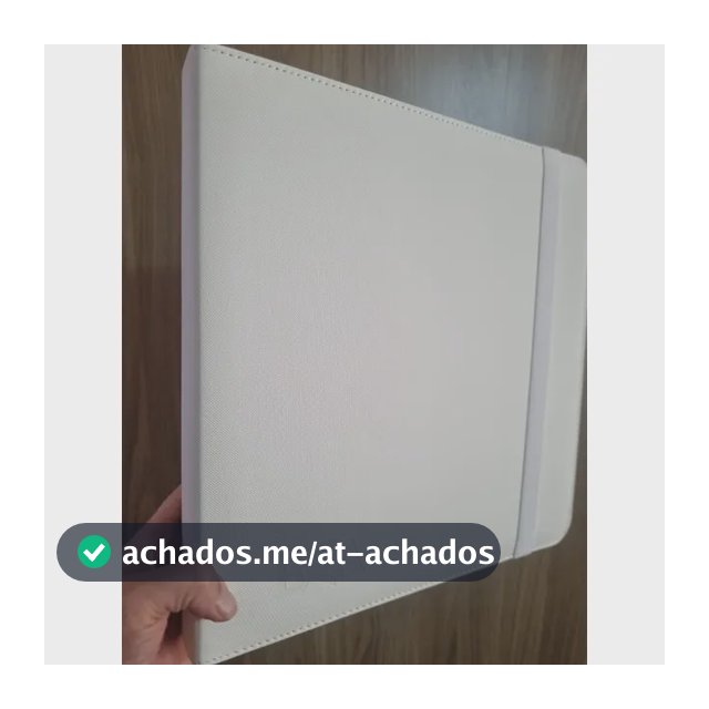 Pasta Premium Com Elástico Sem Folhas P/ Folhas De 20 Bolsos Branco