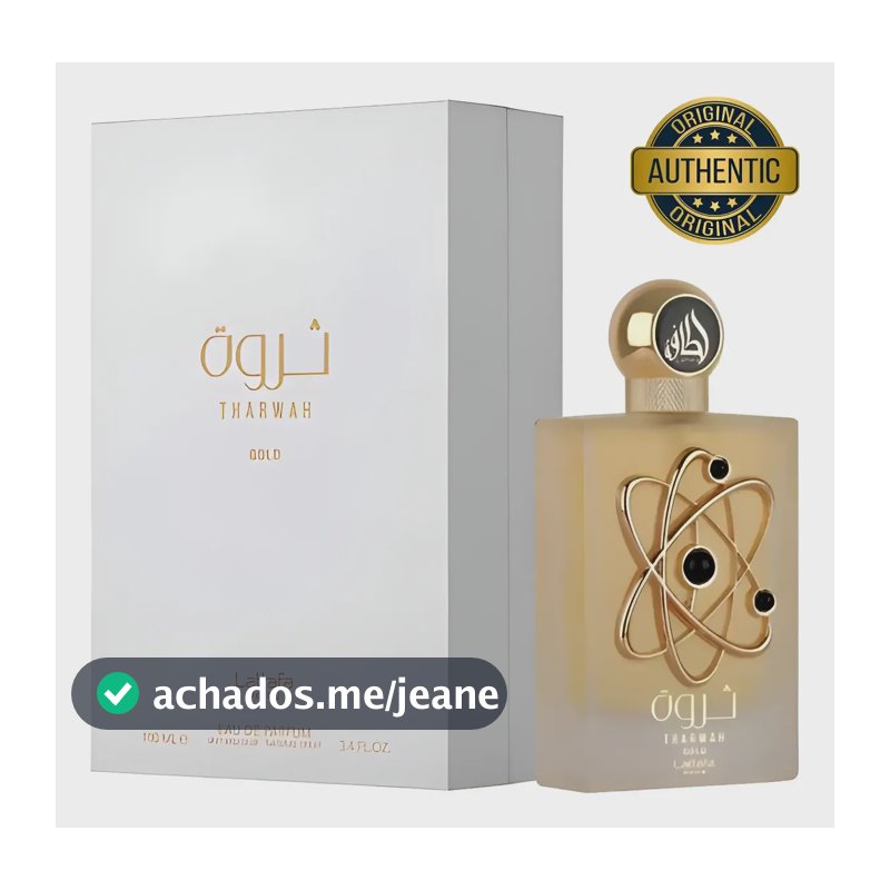 Perfume Feminino Árabe Tharwah Gold - Lattafa Pride - Eau