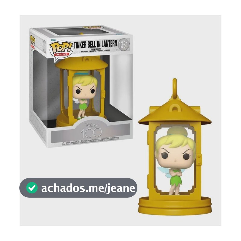 Boneco Sininho na Lanterna Deluxe De Disney Peter Pan 1331 Funko Pop!