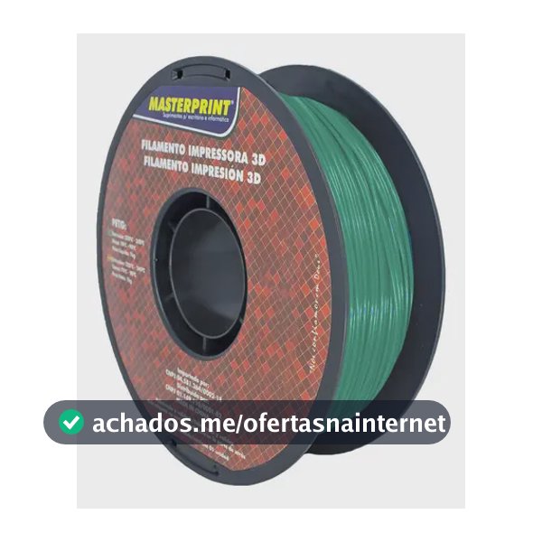 Filamento Impressão 3d Pet-g 1.75mm 1kg Masterprint Verde