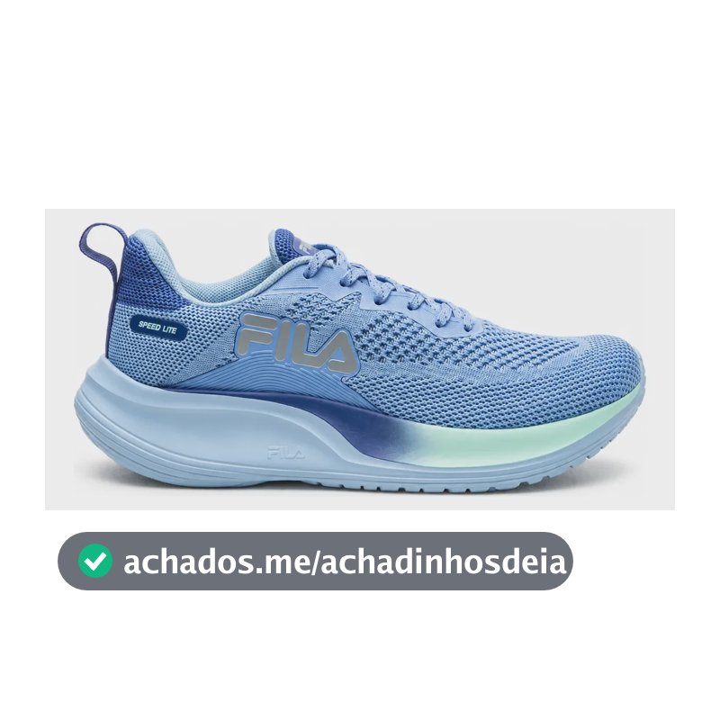 Tênis Fila Feminino Speed Lite Corrida E Treino Confortável Azul 38 Br