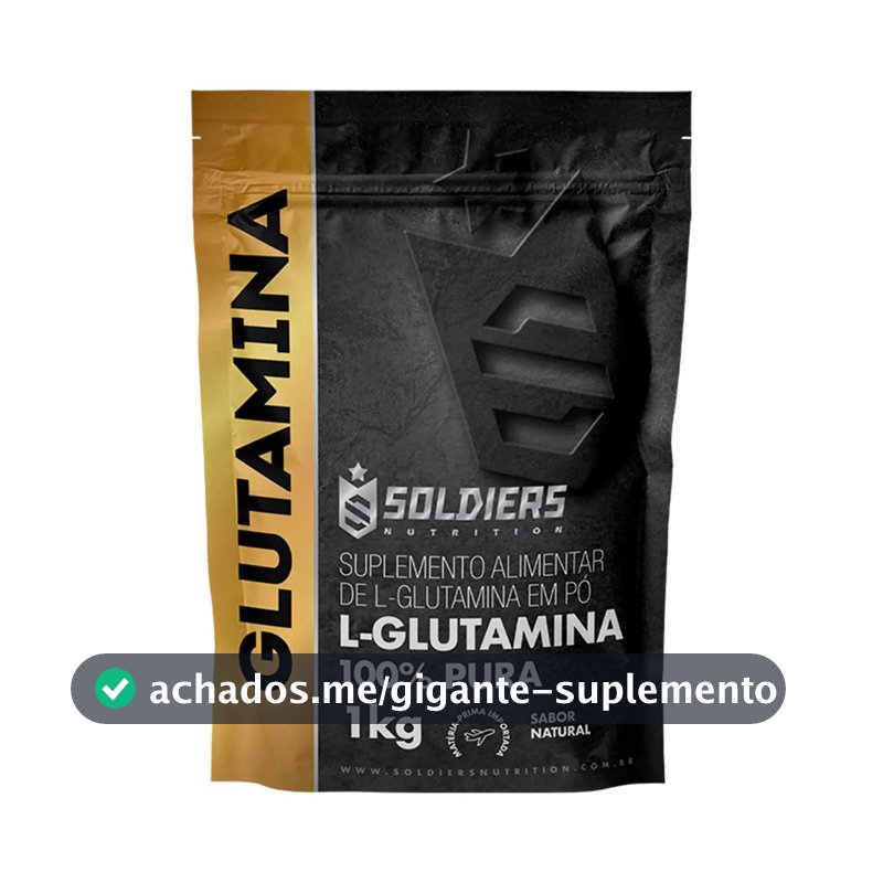 L-Glutamina Soldiers Nutrition em pó Sem sabor x 1kg