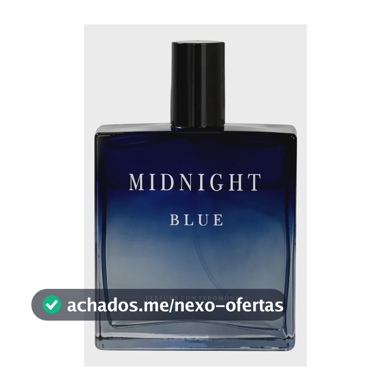 Perfume Arabe Masculino Midnight Blue 100ml Fero Blue Alta Fixação