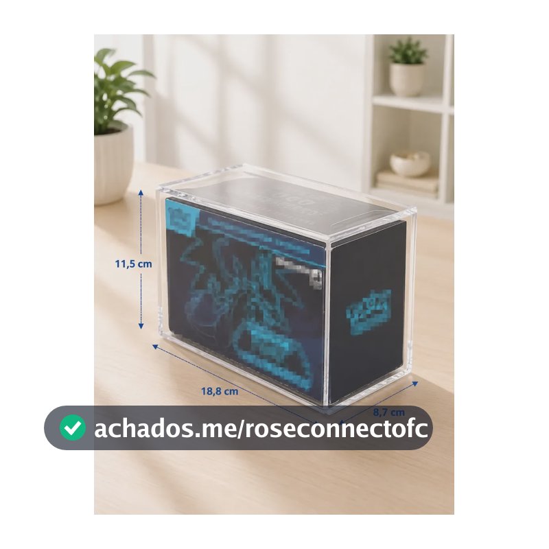 Caixa De Acrílico Etb Americana, Nacional, Lorcana, C/ Tampa Etb Nacional/brasileira