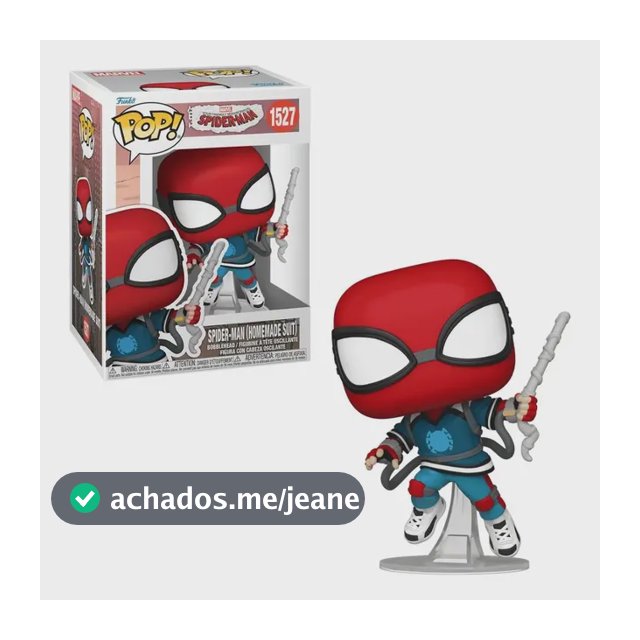 Boneco Funko Pop Homem Aranha Traje Caseiro Marvel Candide