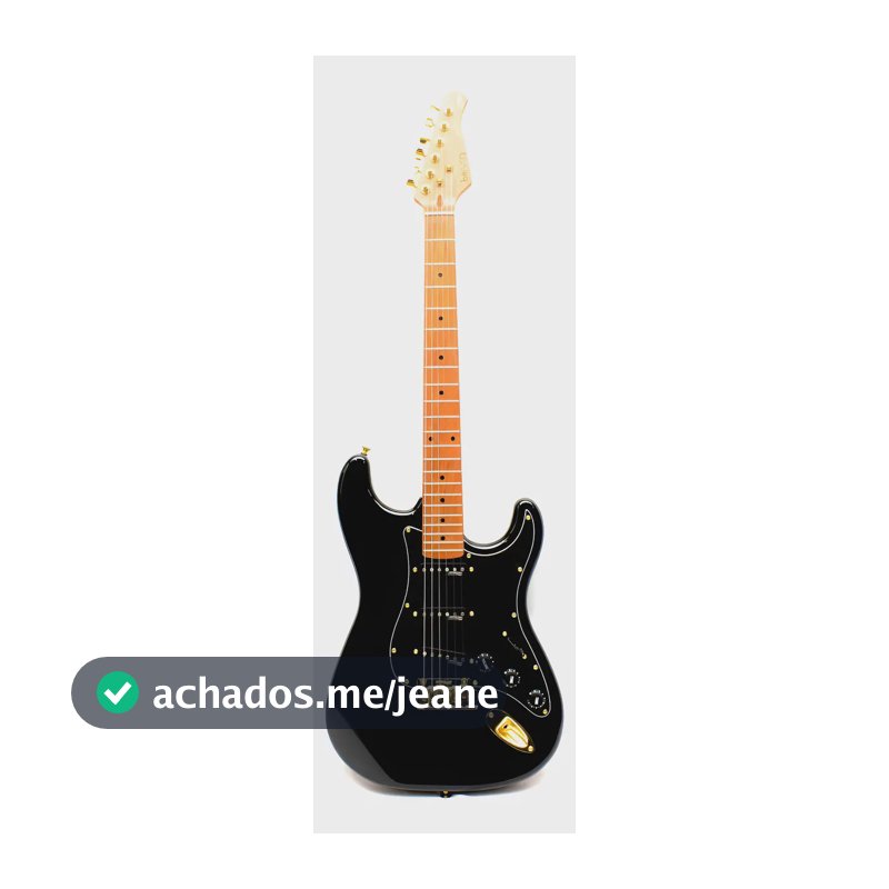 Guitarra Stratocaster Benson Hardy 901 Black Gold Corpo Amieiro