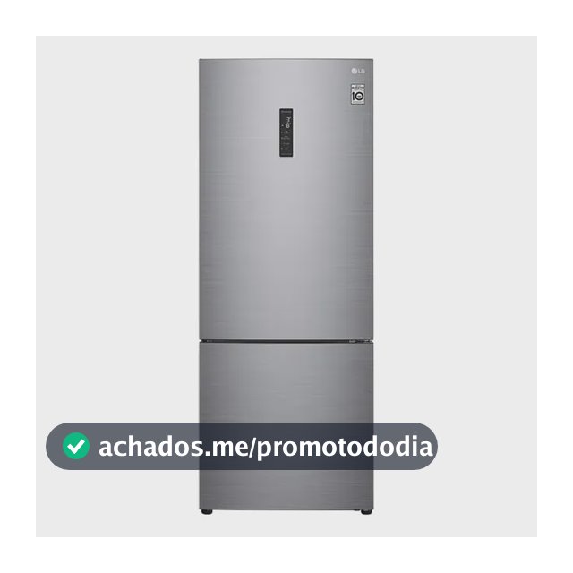 Geladeira Smart LG Frost Free Inverter 451L Inverse Cor Inox Look - 127V