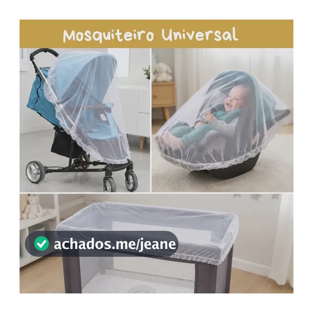 Mosquiteiro Portátil Capa Tela Universal Para Carrinho Bebe cor Única
