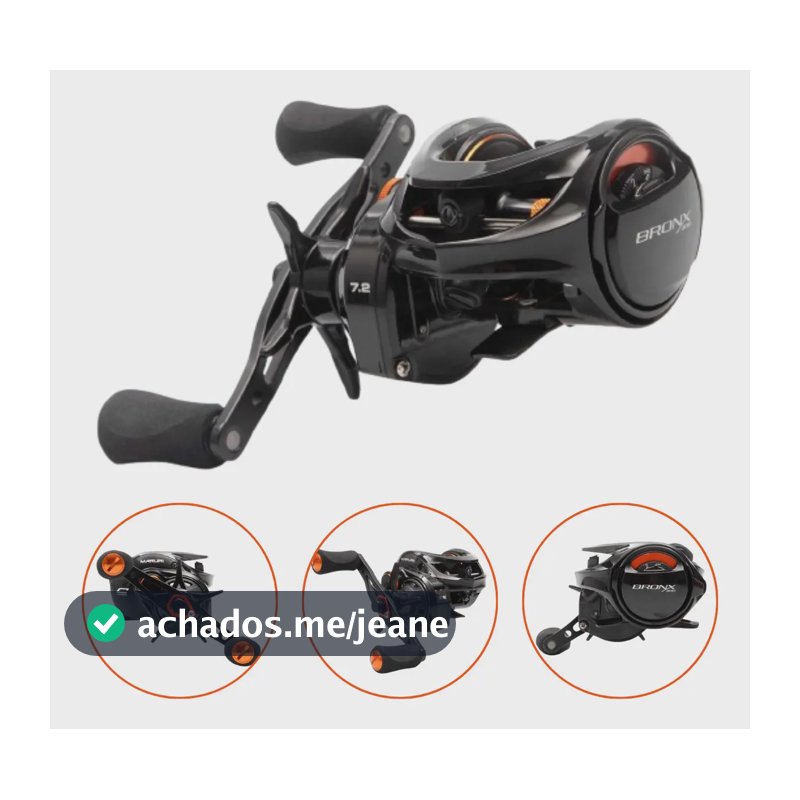 Carretilha Maruri Bronx 300 Lado Esquerdo Drag15kg Carbono Preto Esquerdo