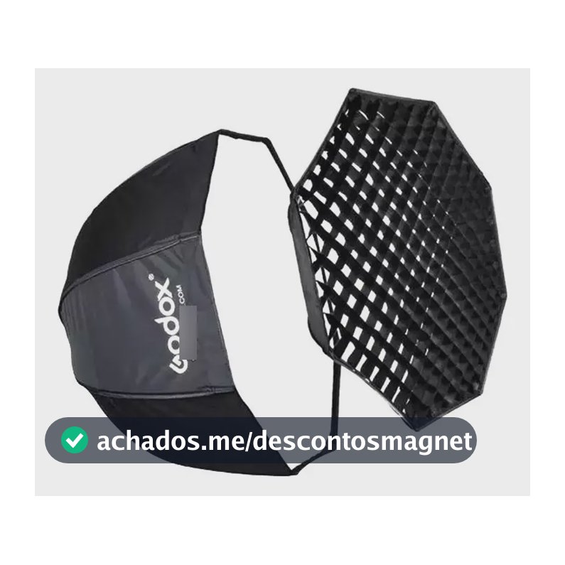 Octabox Softbox Godox 120cm Universal Com Grid