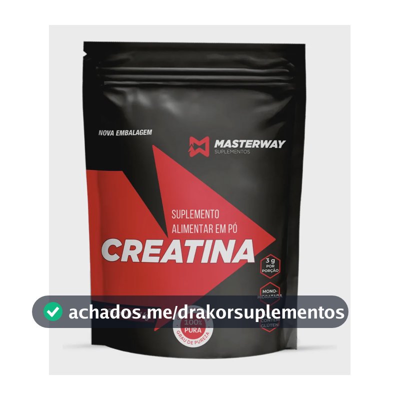 Creatina Monohidratada 1kg Masterway Suplementos Natural