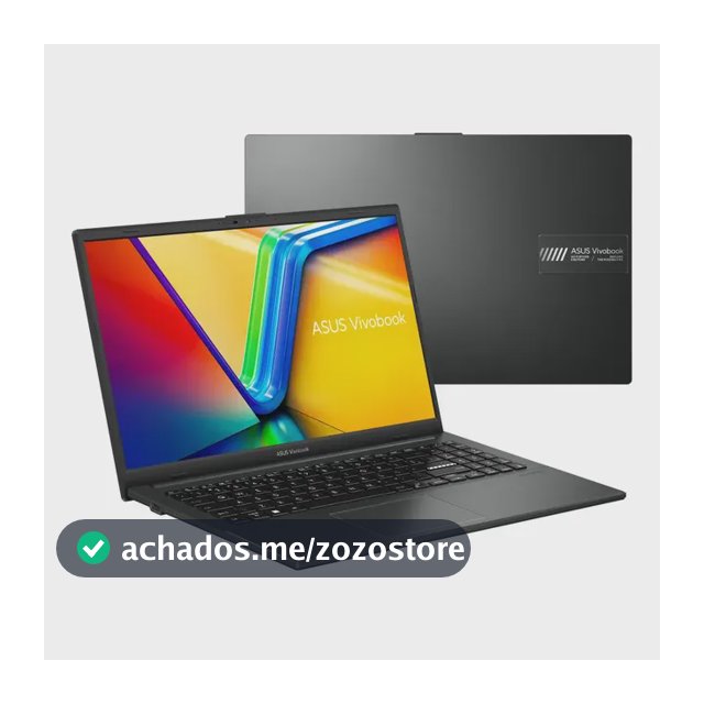Notebook ASUS VivoBook Go 15, AMD Ryzen 5 7520U, 8GB RAM, 512GB SSD, KeepOS/Linux, Tela 15,6" FHD, Mixed Black - E1504FA-NJ732
