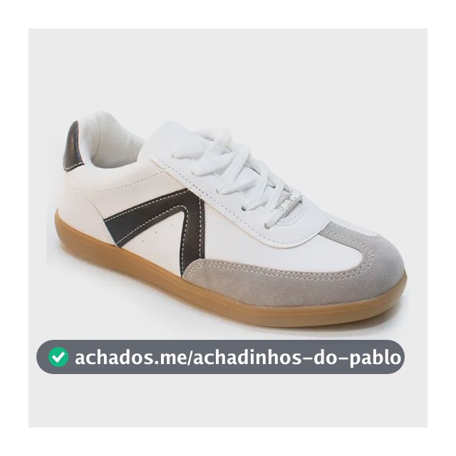 Tênis Básico Feminino Baixinho Macio Vizzano Recortes Casual