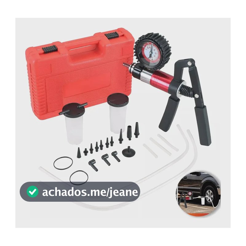 Conjunto De Sangrador De Freio E Bomba De Vácuo Manual Conjunto De Ferramentas Para Carro Com Bomba De Vácuo Manual