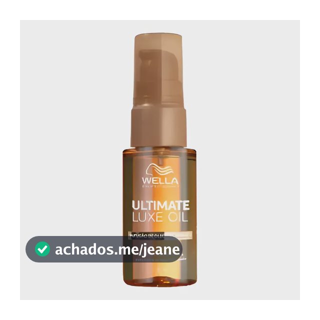 Oleo Reconstrutor Ultimate Lux Oil 30ml-wella