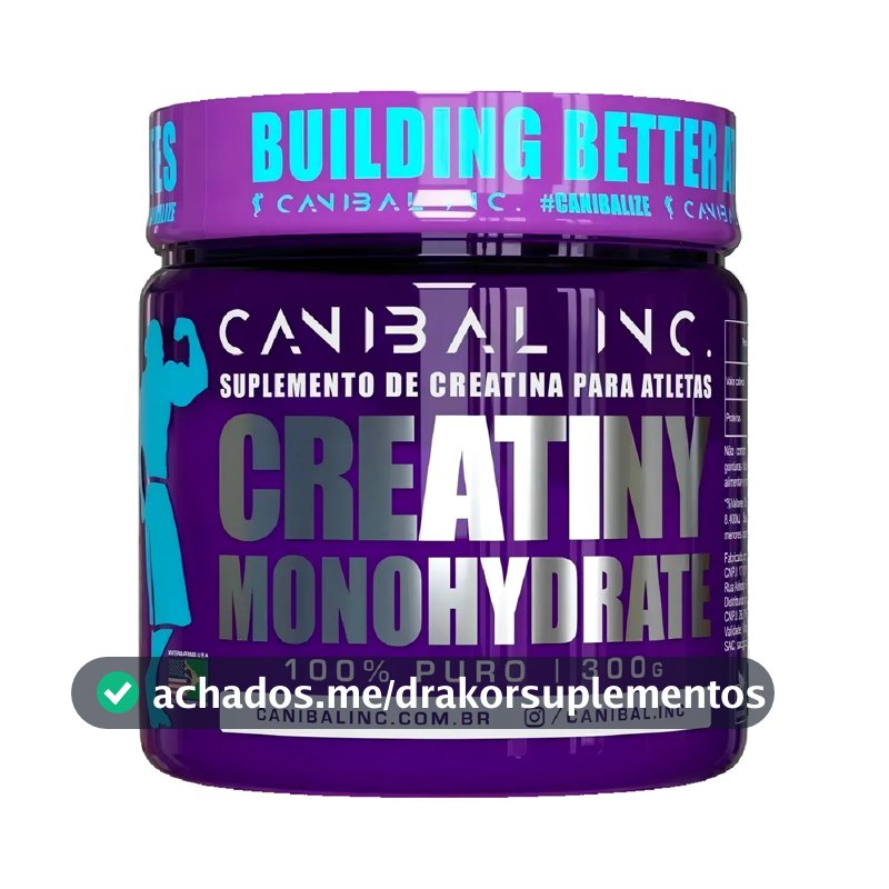 Creatina Creatiny Monohidratada 300g - Canibal Inc Sabor Sem sabor