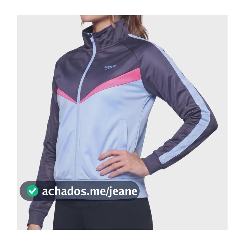 Casaco  Jaqueta Feminina De Inverno Frio Com Bolso Speedo Eclipse/azul Céu G Casaco De Frio Feminino Jaqueta Feminina Inverno
