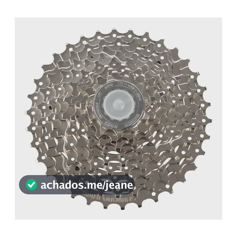 Cassete Shimano Alivio Hg400 9v 11-34 D K7 11/34d Bike Mtb Cor Prateado