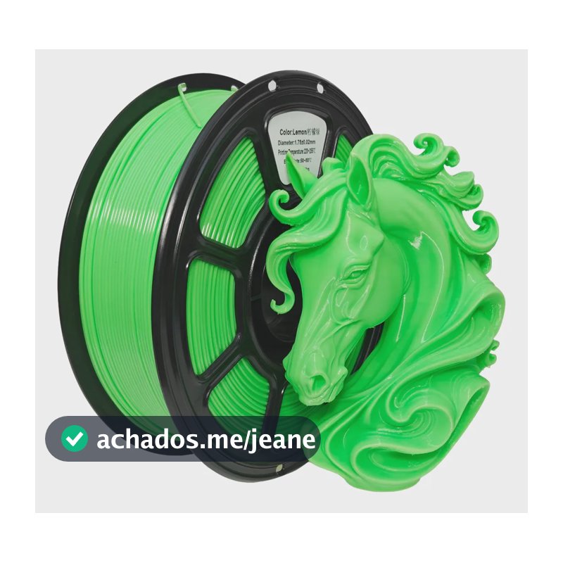 Filamento Pla 1,75mm Material Para Impressão 3d Verde