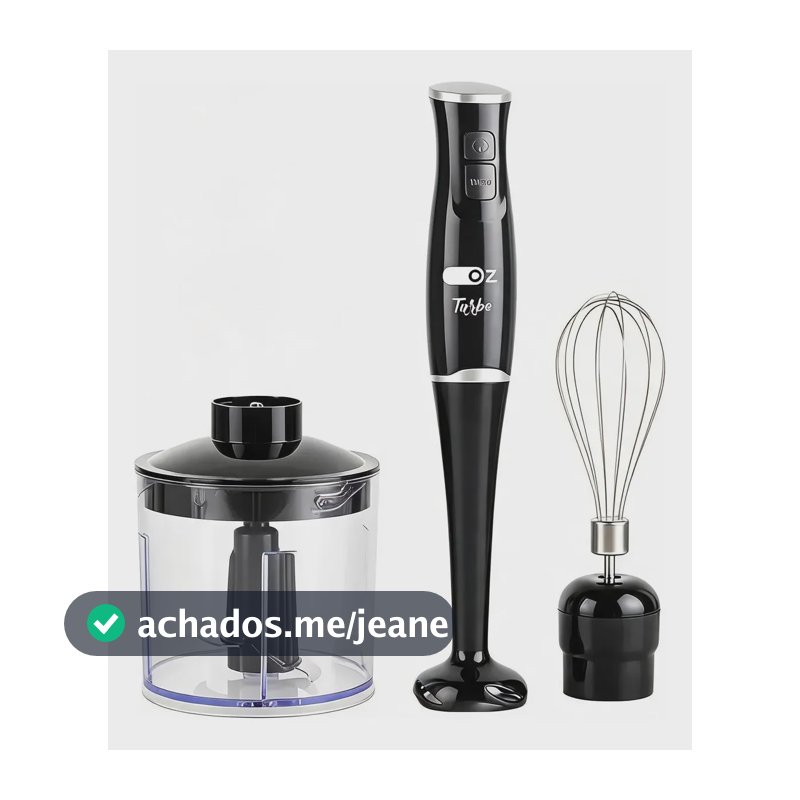 Mixer Turbo 3 Em 1 250w Triturador E Fuet 110v Oz Cor Preta Preto 127