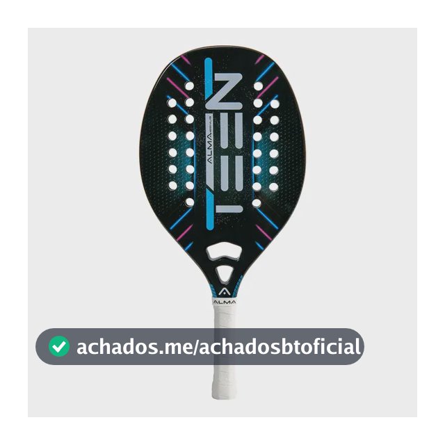 Raquete Beach Tennis Infantil 1k Teen Alma Preta Alma Genius