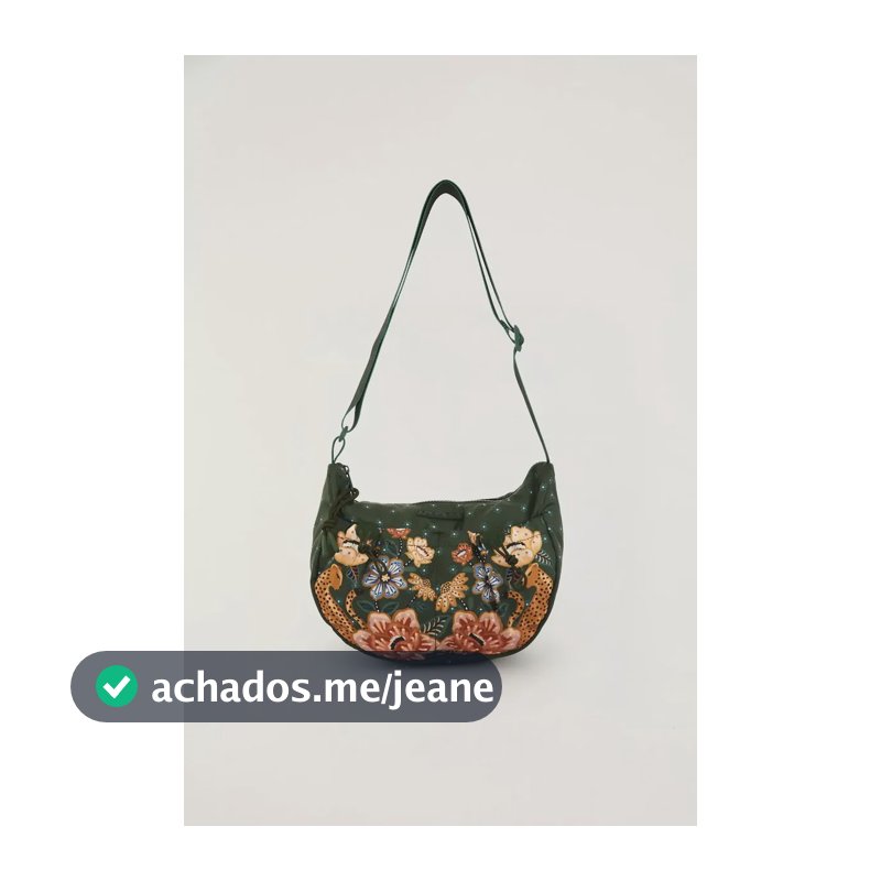 Bolsa Hobo Farm Inverno 25 Modelo Flores Tropicais - Doce Onca