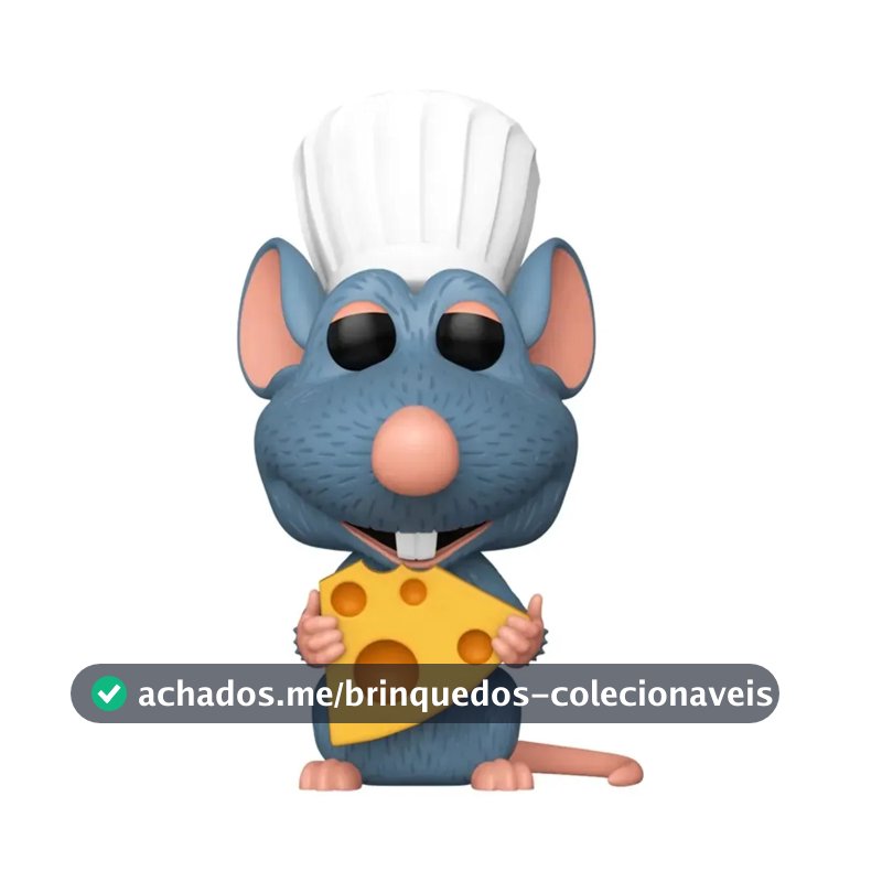 Boneco Funko Pop! Remy com Queijo do Ratatouille em Vinil