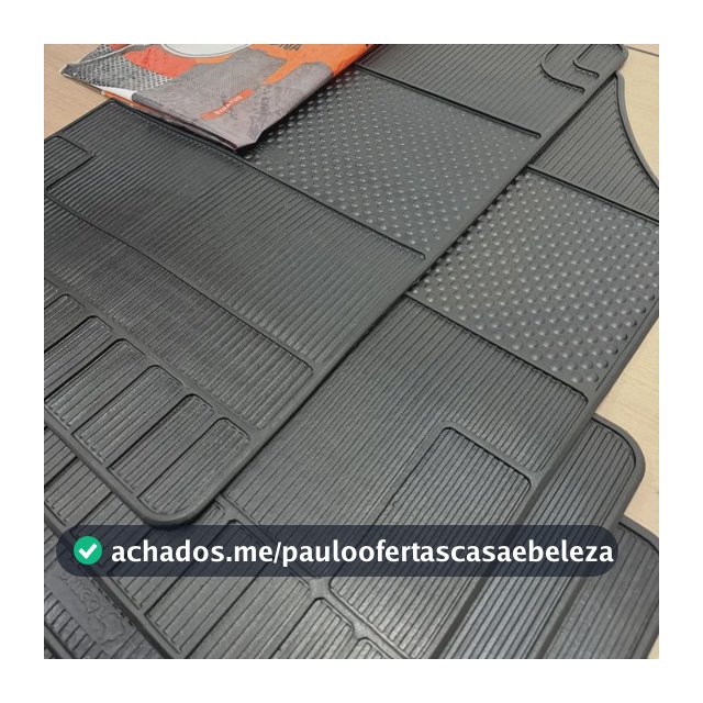 Tapete Automotivo Universal 100% Borracha Preto