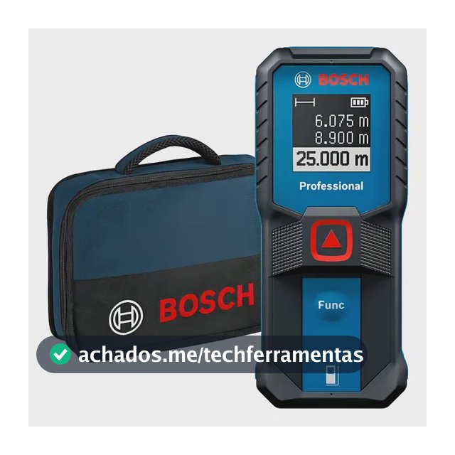 Trena A Laser Profissional Digital Medidor De Distancia Trena Laser Com Bolsa Alcance De 25m Glm 2523 Bosch