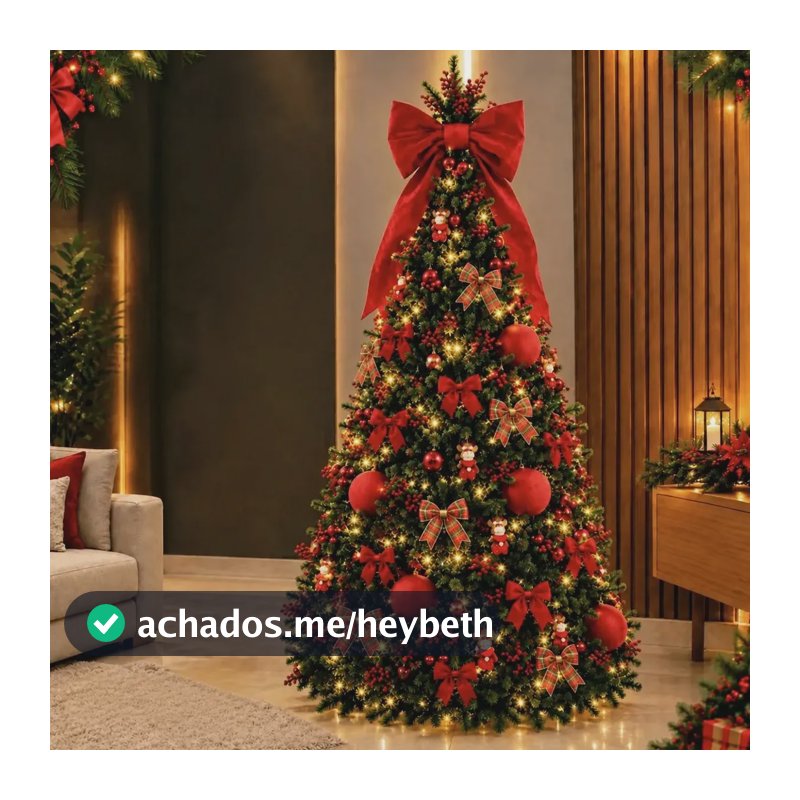 Árvore De Natal 1,80m 1156 Galhos Premium Pinheiro Cheia Verde