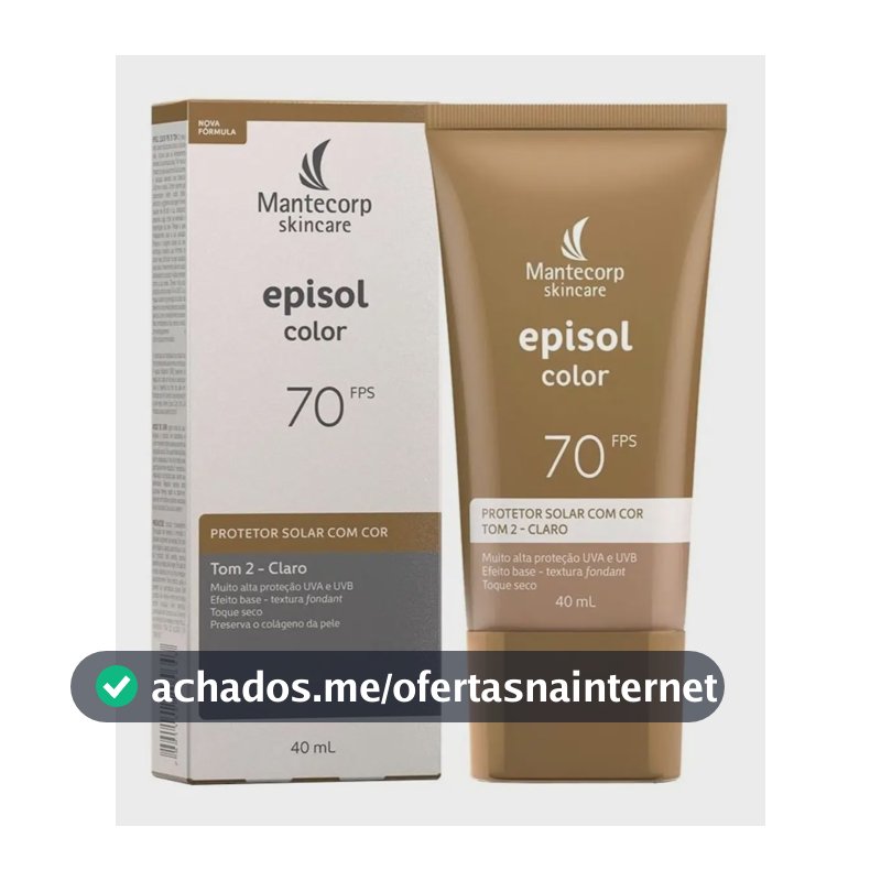 Mantecorp Protetor Solar Facial Episol Fps 70 Tom 2 Claro