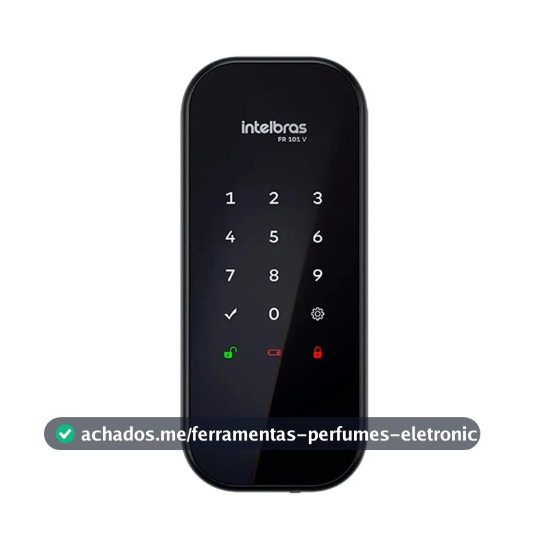 Fechadura Digital De Sobrepor Fr 101 V Preta Intelbras
