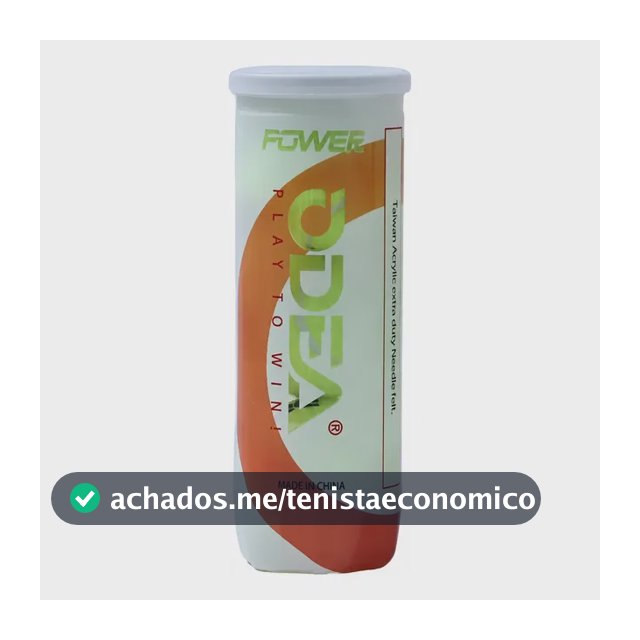 Tubo De Bolas De Tenis Odea Power De 3 Bolas Amarelo