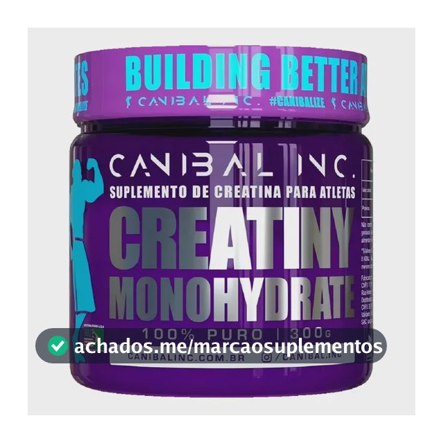 Creatina Creatiny Monohidratada 300g - Canibal Inc Sabor Sem sabor