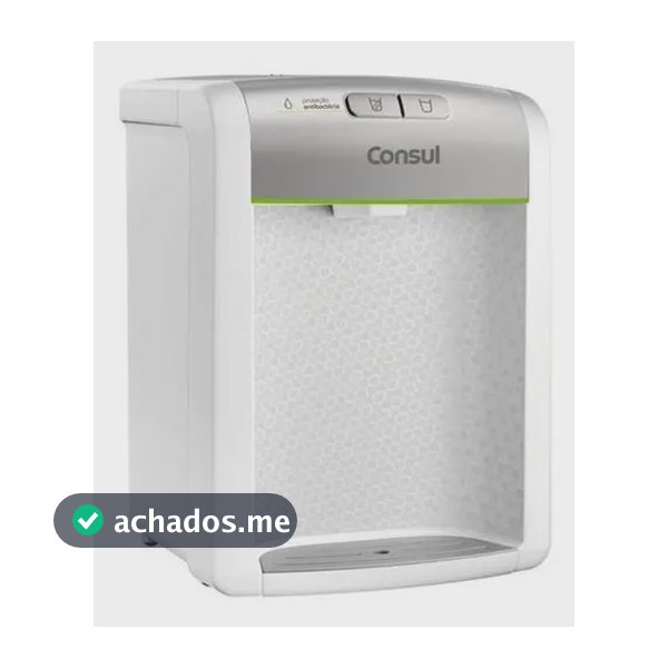 Purificador De Água Consul refrigerado Natural E Gelada com proteção antibactérias Bivolt Consul Branco - CPB34ASVNA