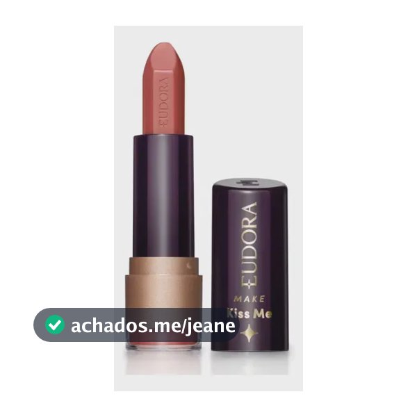 Batom Hidratante Eudora Make Kiss Me 3,7g Cor Nude Veludo