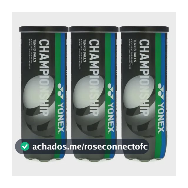 Bola De Tênis Yonex Championship Pack Com 03 Tubos Amarelo