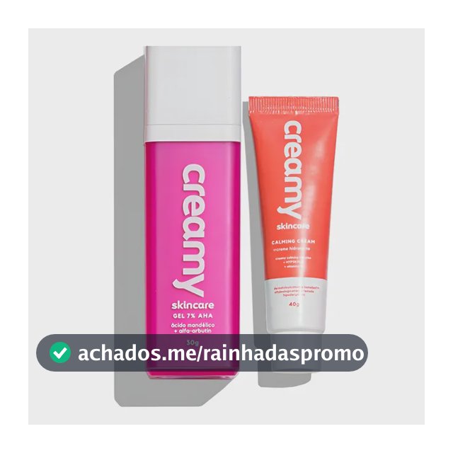 Kit Creamy Anti Manchas E Hidratação - Ácido Mandélico + Calming Cream